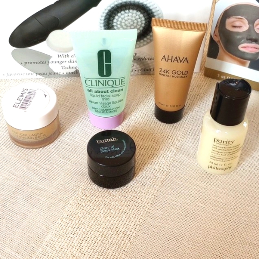 Spa Sonic Skin Care System Bundle Facial Essentials (7 Pieces)